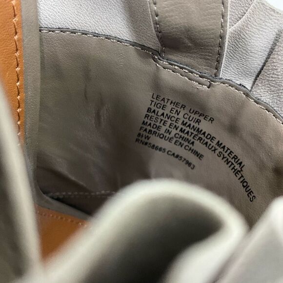 14th & UNION Stone Leather Block Heel Shoes - Picture 7 of 7